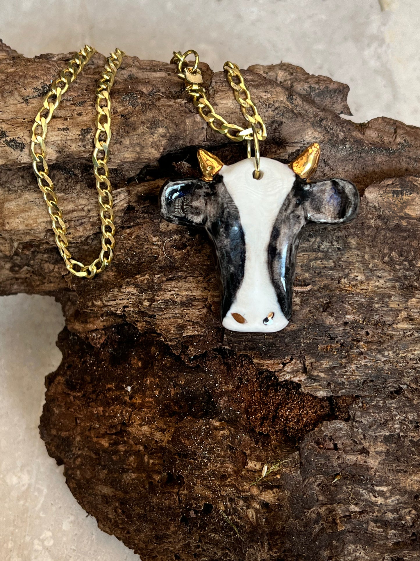 COLLAR PORCELAIN COW S